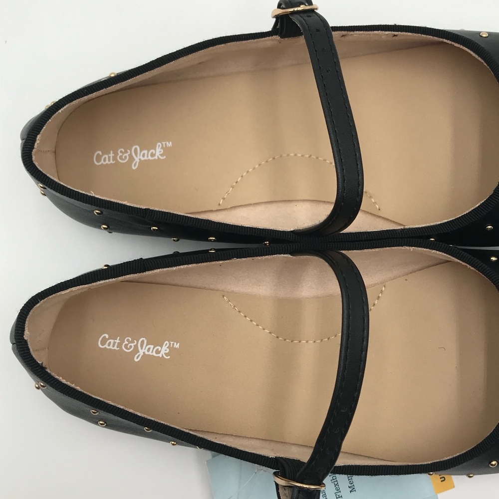 BNWT Cat & Jack Mary Jane Studded Flats - Picture 7 of 11
